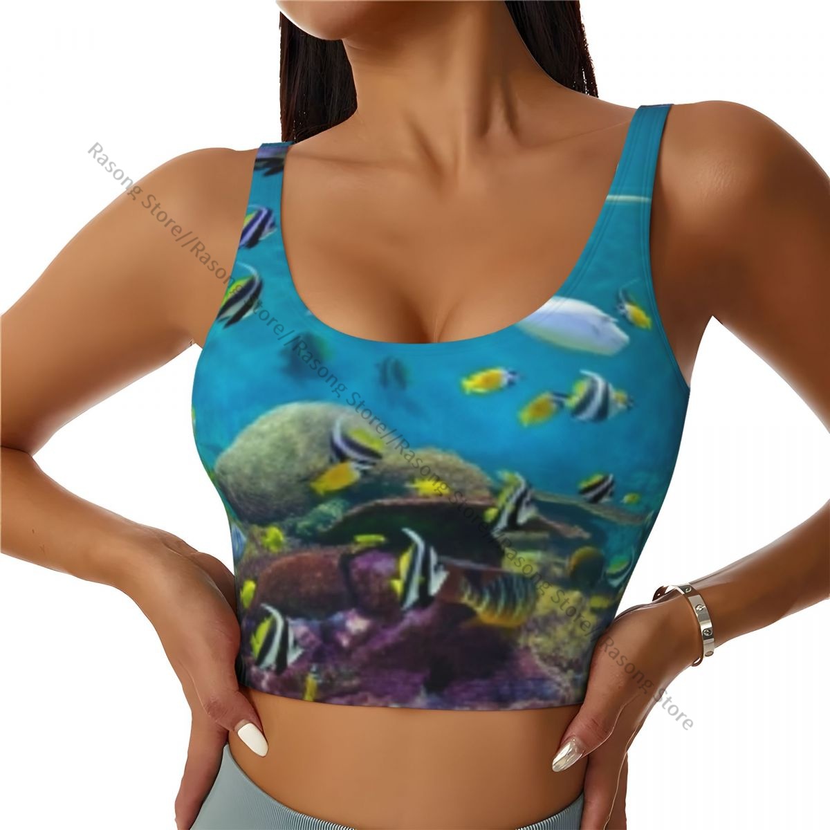 World Aquatic Sports - Sportbeha Dames Yogakleding Vest Untouched Wild