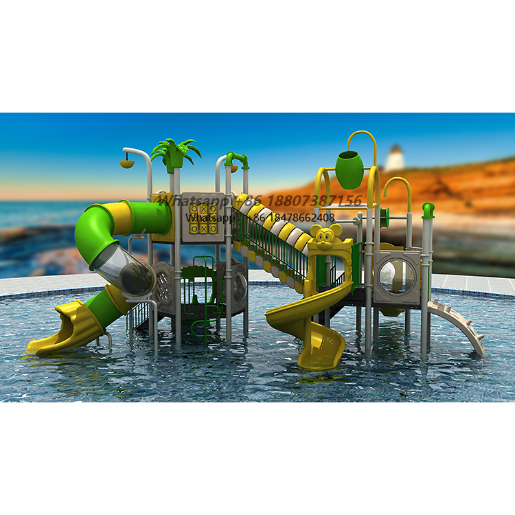 Aquatic Zone - Strandachtige stijl waterglijbaan kinderwaterpretzone stimuleert nieuwsgierigheid