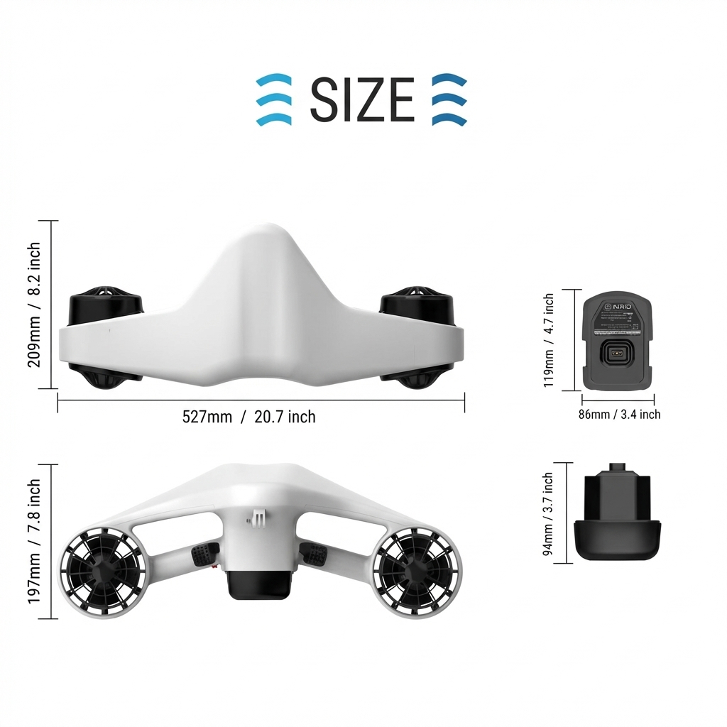 Elektrische Sea Scooter, 30m o - Snorkel Dry Top recensie en prijs